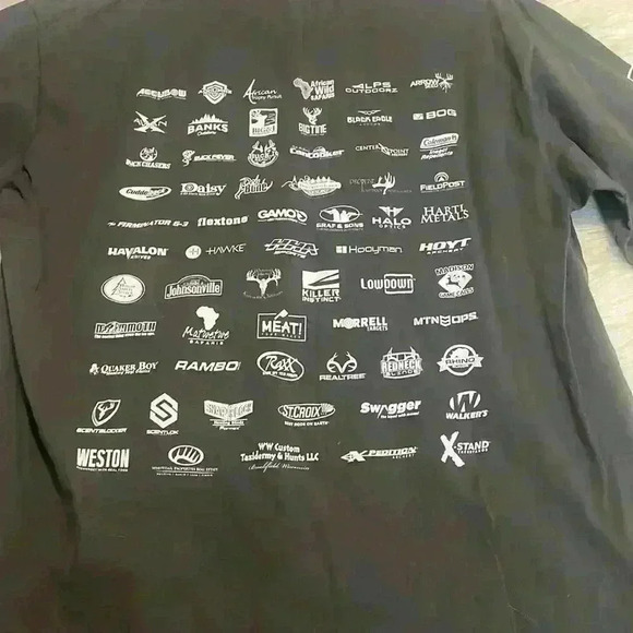 2020 Gray Whitetails Unlimited Long Sleeve Size Large Unisex Deer Decal Shirt - Picture 5 of 5